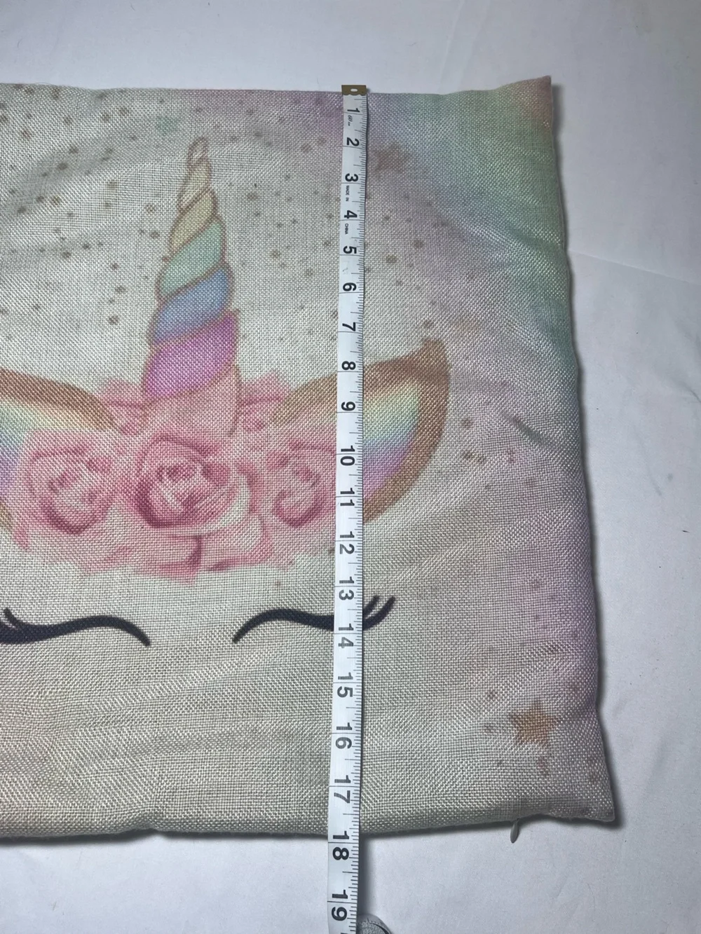 Pastel Unicorn Floral Throw Pillow Cases Set